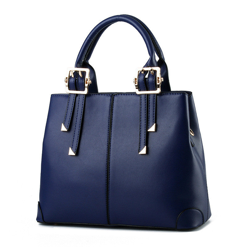 Elegant Classic Solid Color Handbag