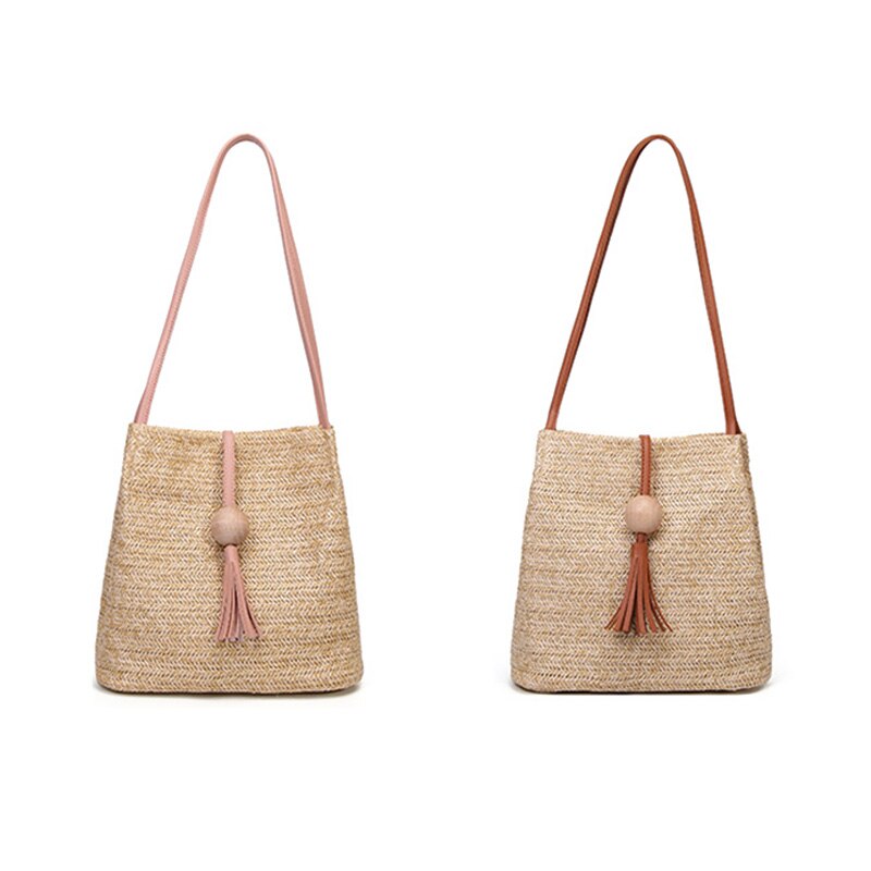 Straw Shoulder Bag for Women