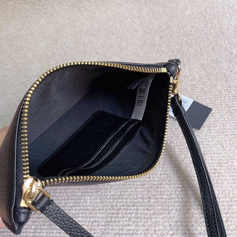 Flat Leather Evening Clutch