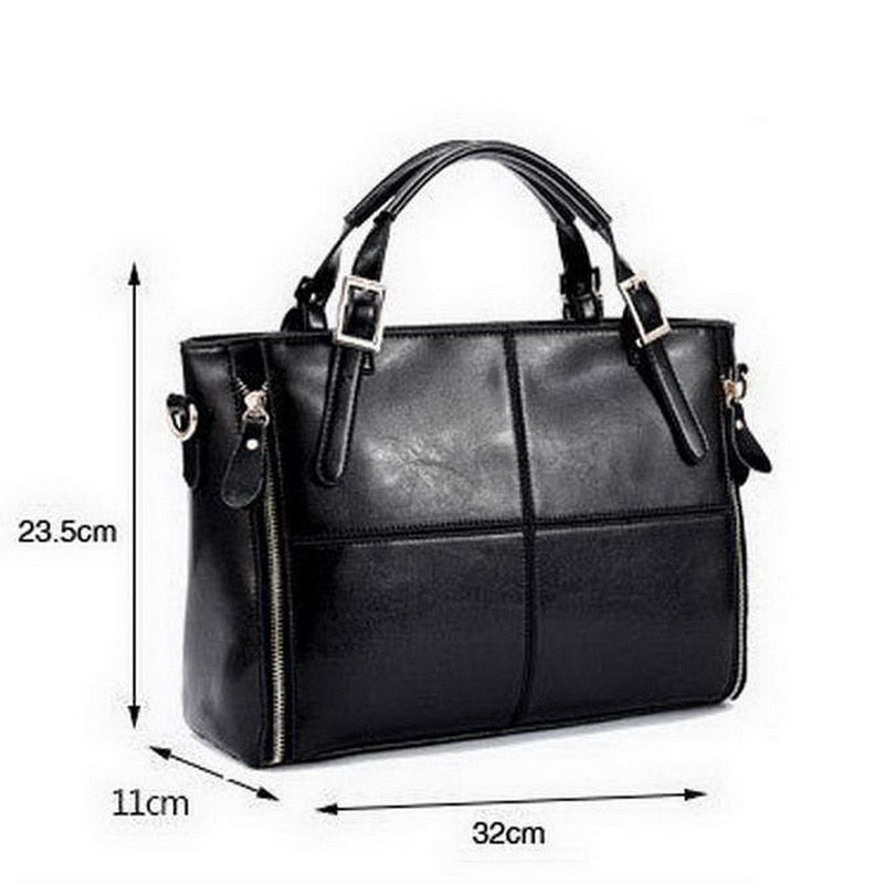 Luxury Leather Top-Handle Bag