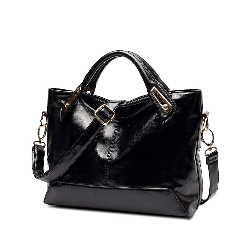 Soft Oil Leather Shoulder Bag