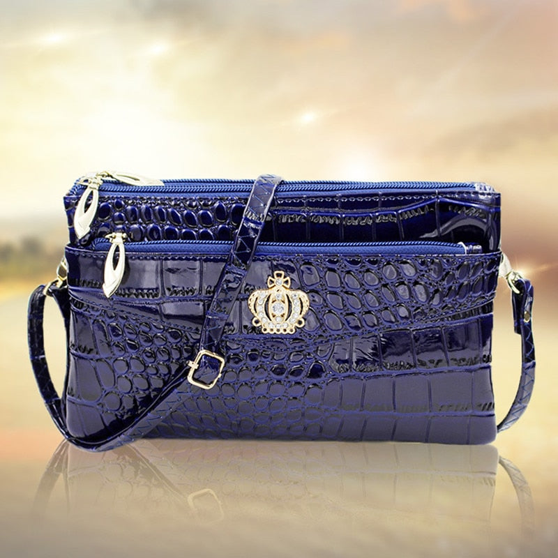 Exquisite Small Patent Leather Clutch Bag