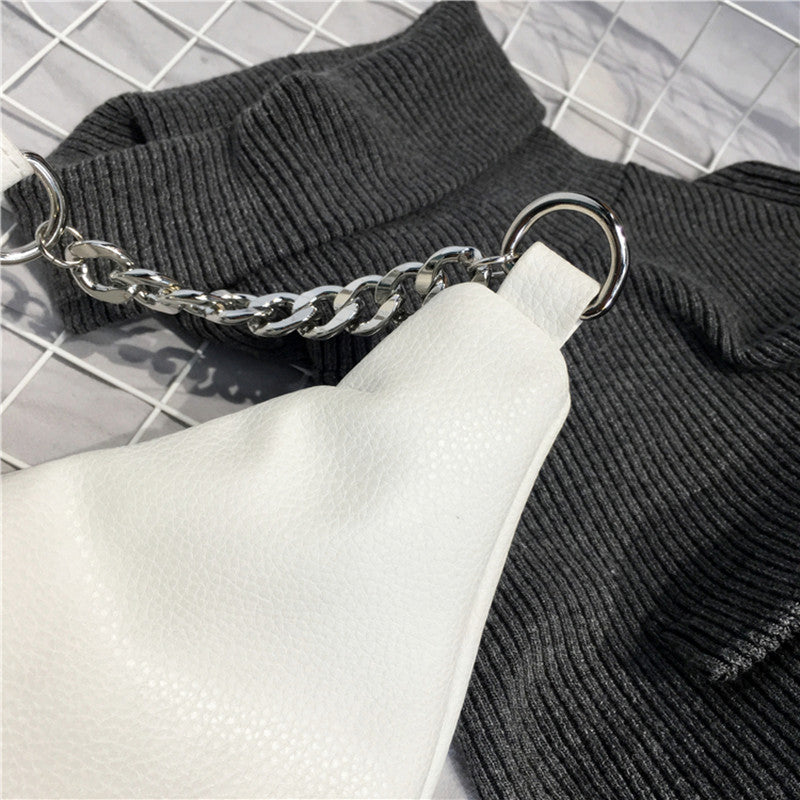 Bucket Shaped Chain Waist Bag