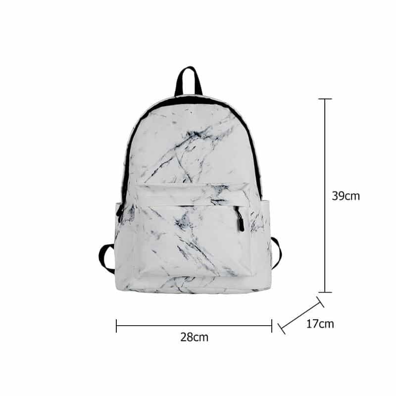 Marble Print Travel Backpack