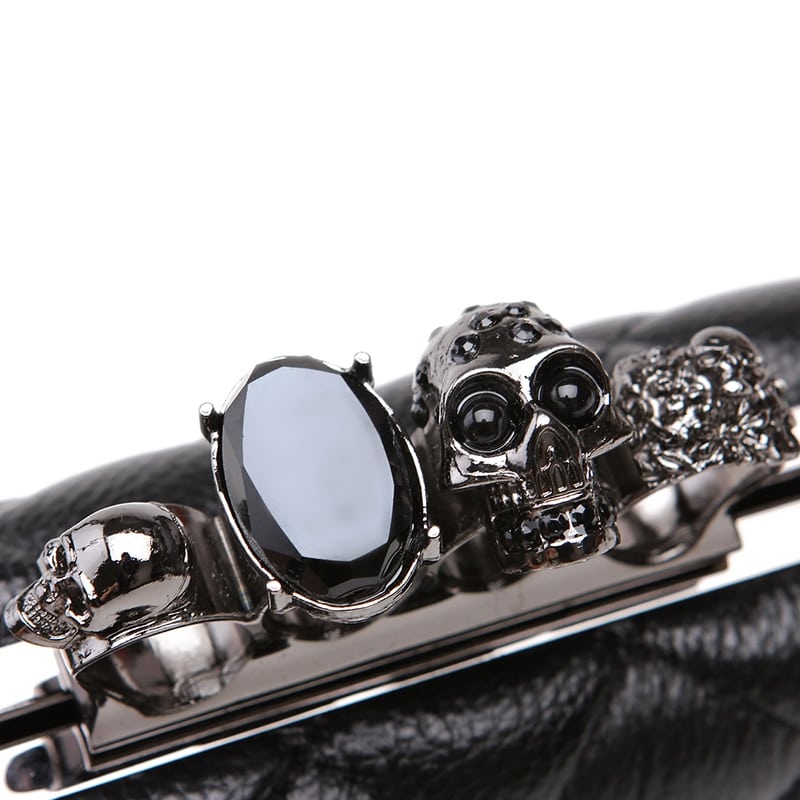 Quilted Leather Rock Wallet