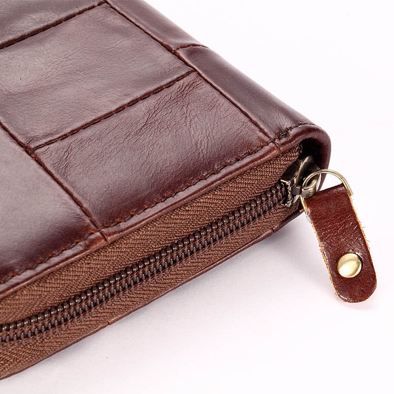 Casual Genuine Leather Long Wallet