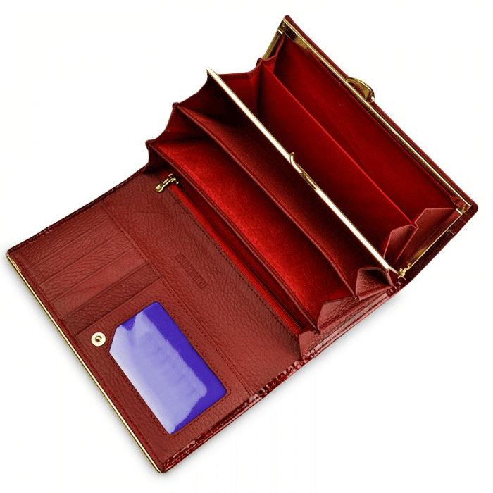 Stylish Long Patent Leather Wallet