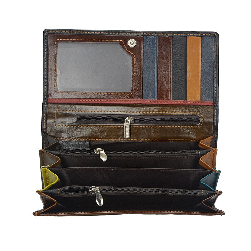 Patchwork Leather Wallet