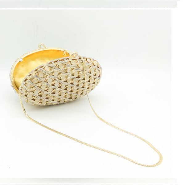 Mini Evening Bag with Crystlas and Pearls