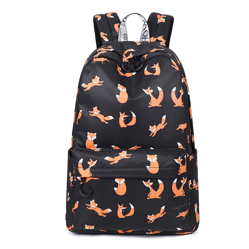 Fox Printed Backpack
