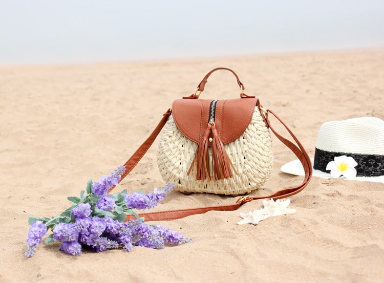 Boho Straw Crossbody Bag