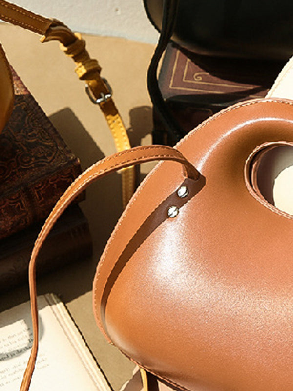 Geometric Hollow Split-Joint Satchels Handbags Crossbody Bags Bags