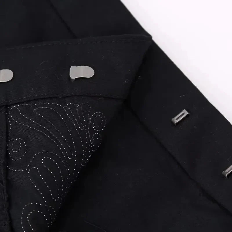 Alexia Embroidery Wrap Mini Skirt