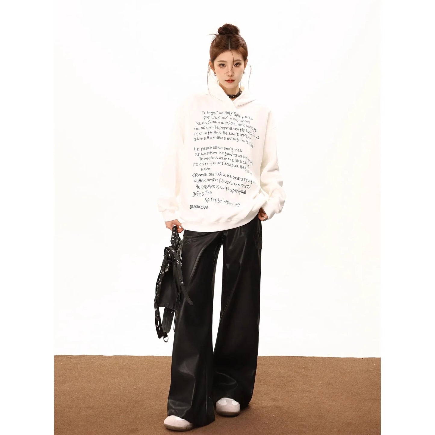 Fashion Star Printed Vintage Harajuku Hip Hop Loose Winter Hoodie