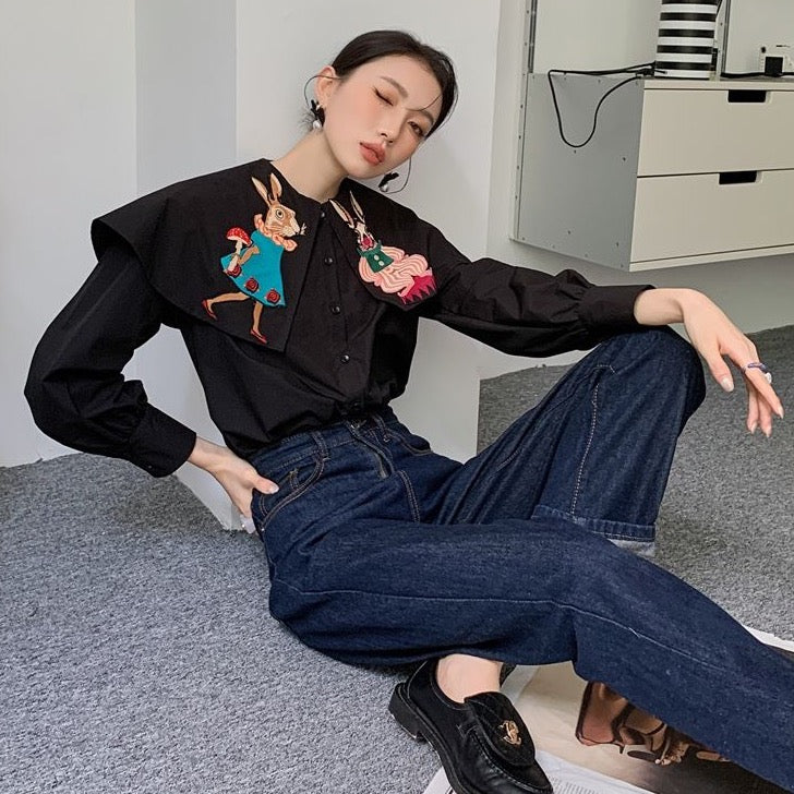 Annabella Rabbits Embroidered Shirts