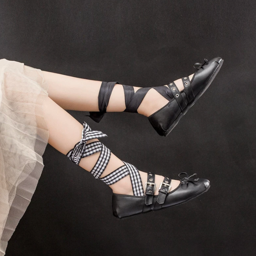 Aurelia Buckle Strap Ballet Flats - 5 Styles