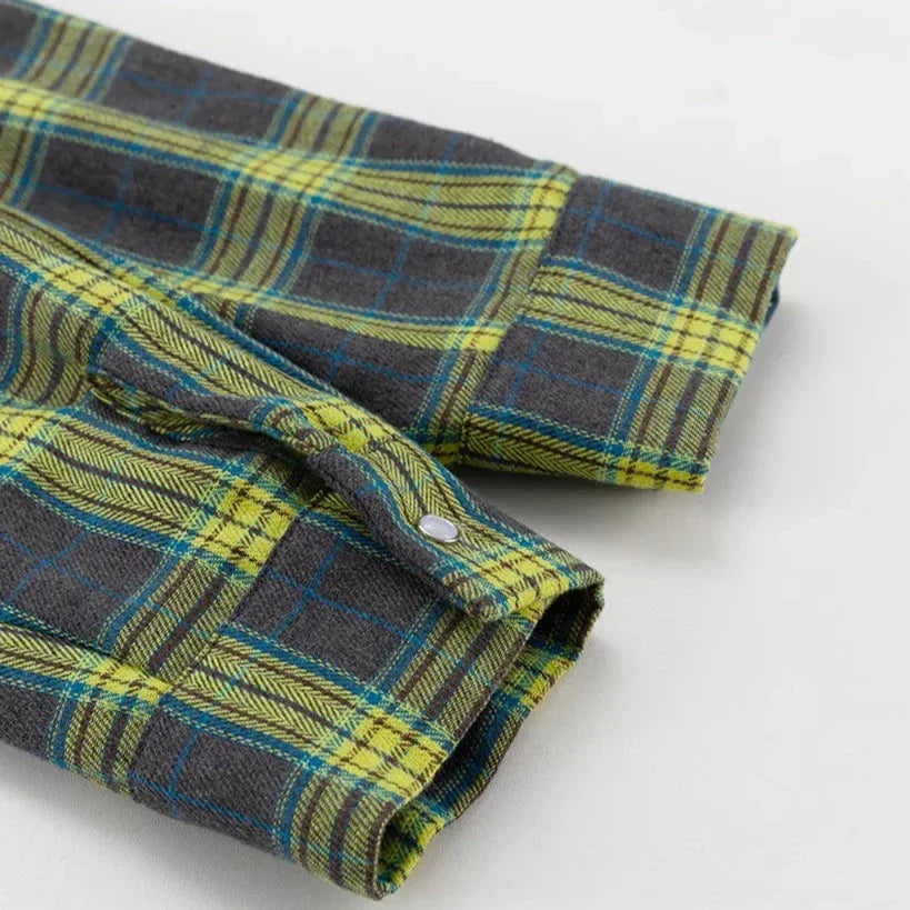 Clri Oversized Plaid Shirts