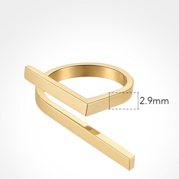 Enya Golden Geometry Gold Rings - 3 Styles