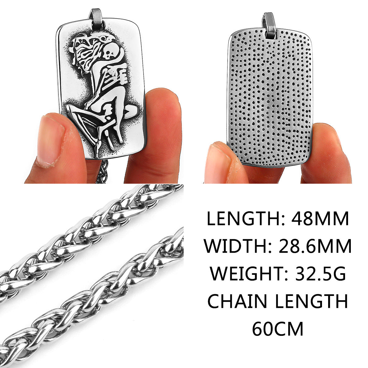 Forever Together Skeleton Necklace