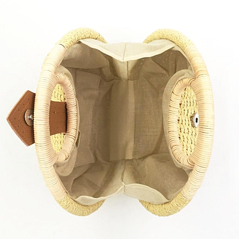 Gloria Snail's Nest Rattan Top Handle Bag