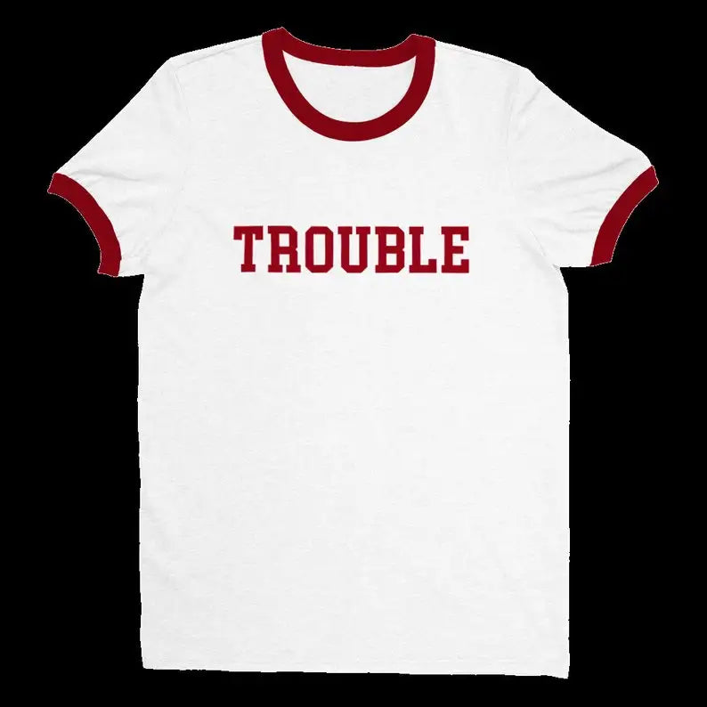 Trouble Statement Cropped T-Shirt