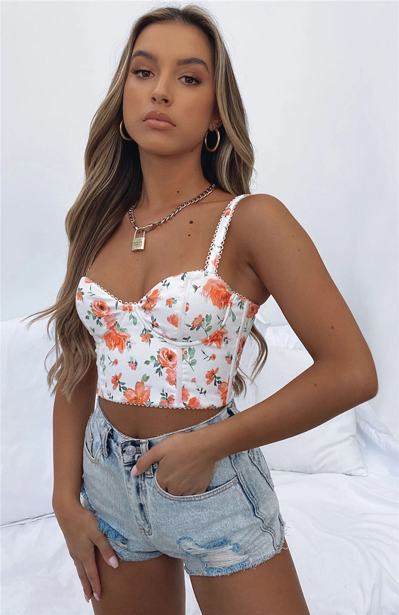 Printed Bodycon Cami Top