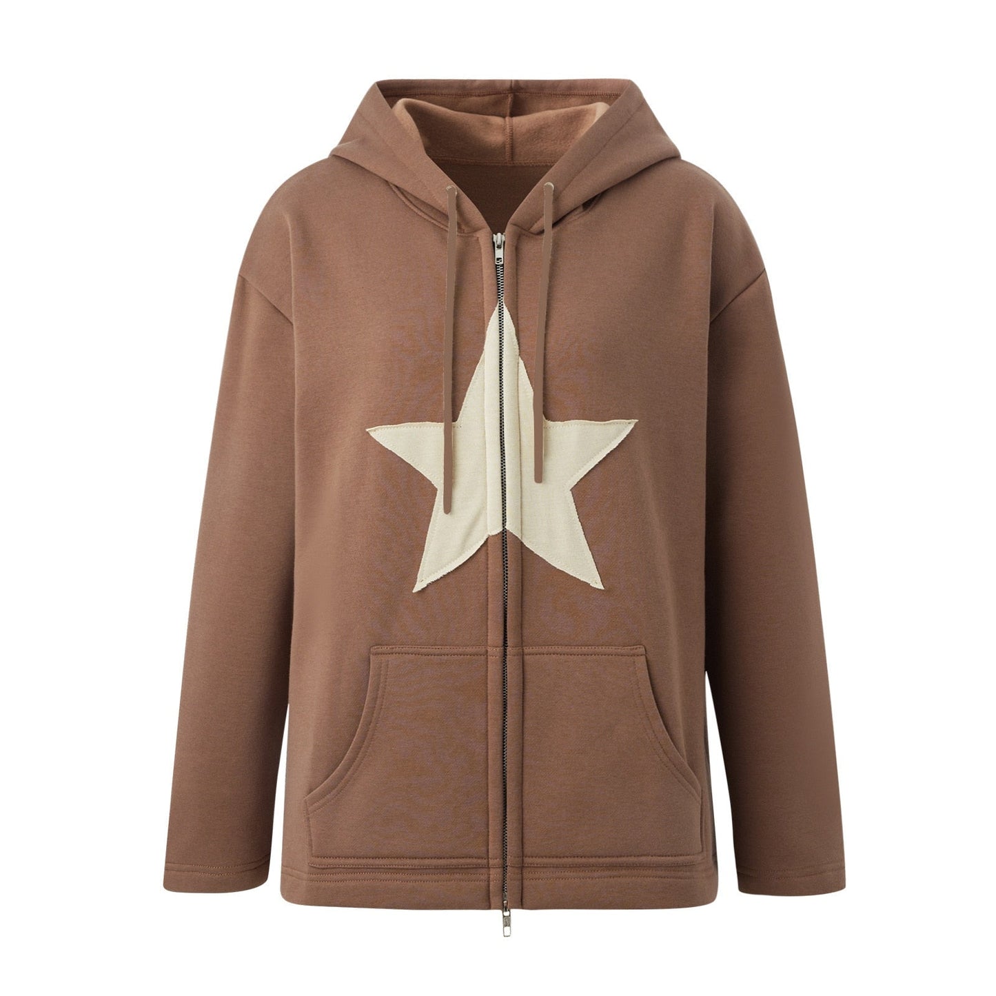 Hip Hop Zip Up Vintage Star Hoodie