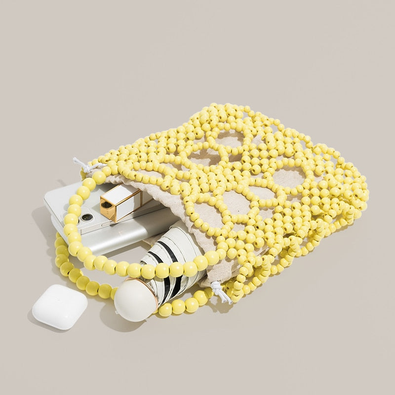 Kana Colorful Beaded Mini Tote Bag - 4 Colors