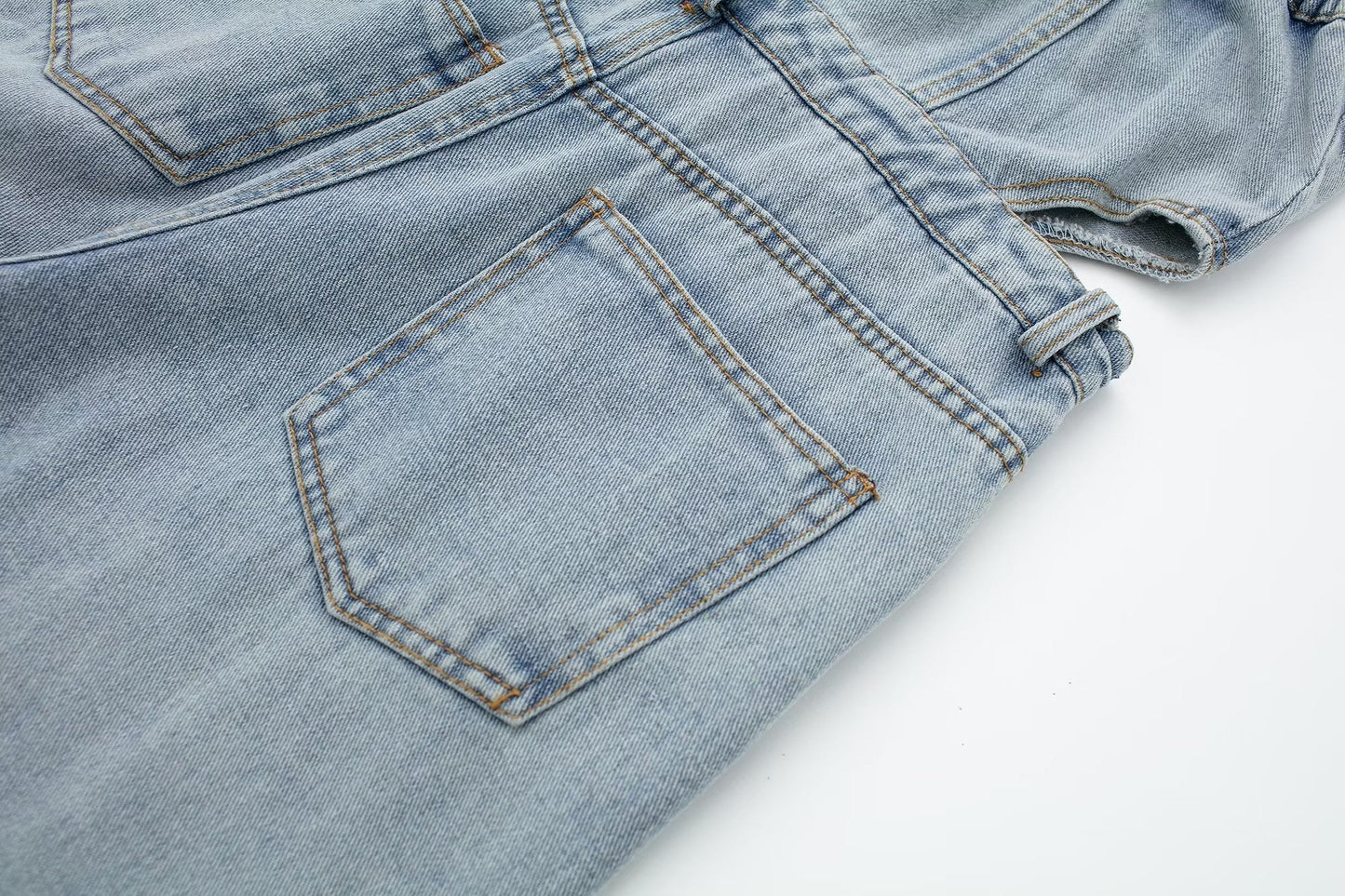 Liva Bandeau Wide Leg Denim Jumpsuit - 2 Colors