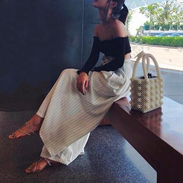 Luxe Pearl Beads Mini Tote - 5 Colors