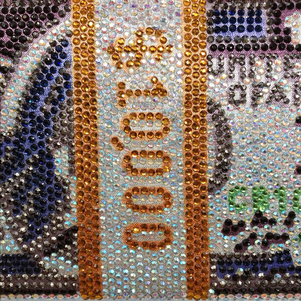 100 Dollar Unique Rhinestone Clutch Evening Bag