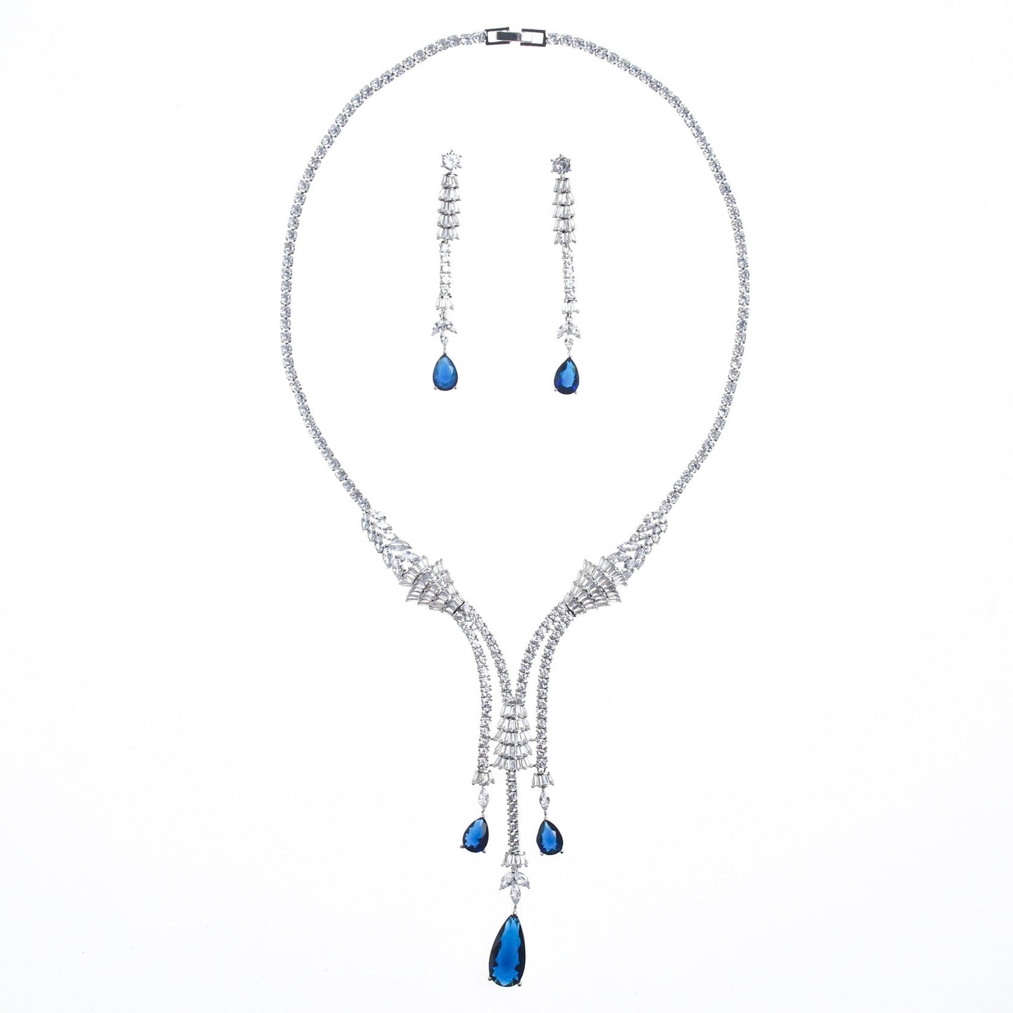 Cubic Zirconia Wedding Jewelry Sets Personalized Necklaces