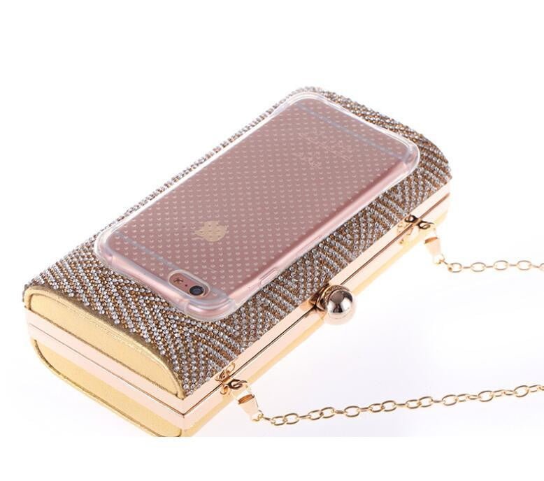 Diamond Evening Bag Crystal Rhinestones Wedding Clutch