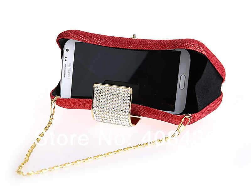 Diamond Evening Bag Dumpling Shape Diamond Clutch