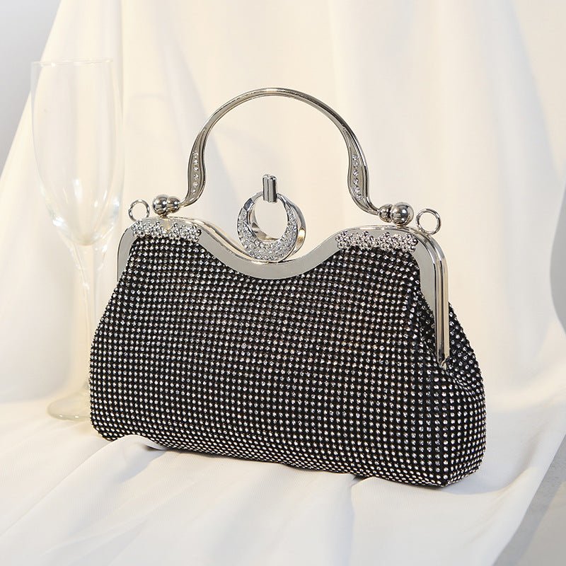 Exquisite Diamond-encrusted Evening Bag with Handle