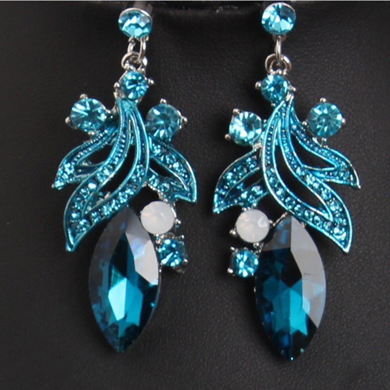 Heart Necklace Crystal Jewelry Sets