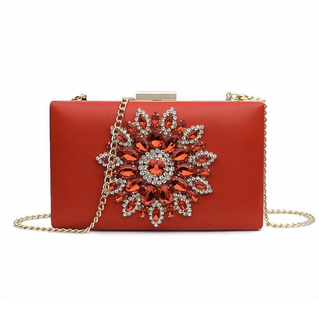 Ladies Clutch Purses Crystal Crossbody Bags