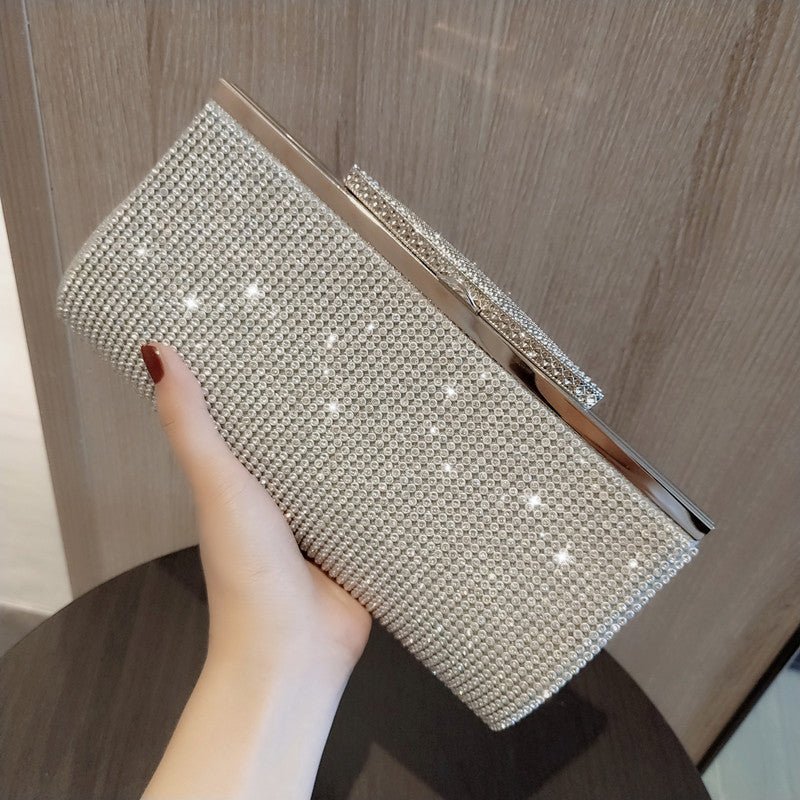 Long Rhinestone Ladies Evening Party Bag