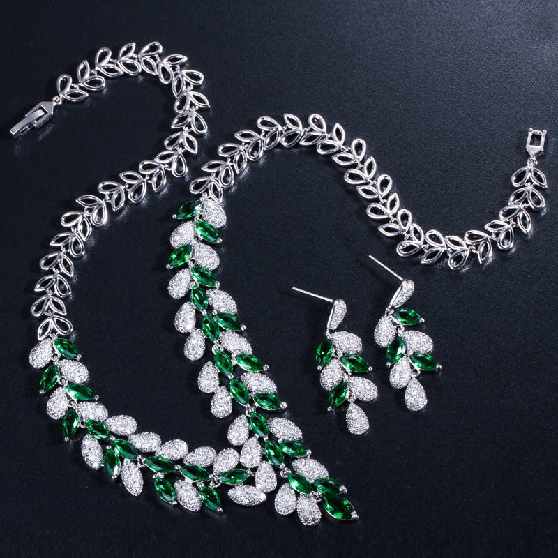 Party Necklace Cubic Zirconia Wedding Jewelry Sets