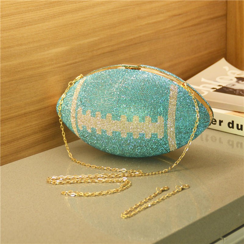 Round Handbags Evening Clutch Purse Diamond Shoulder Bag For Women
