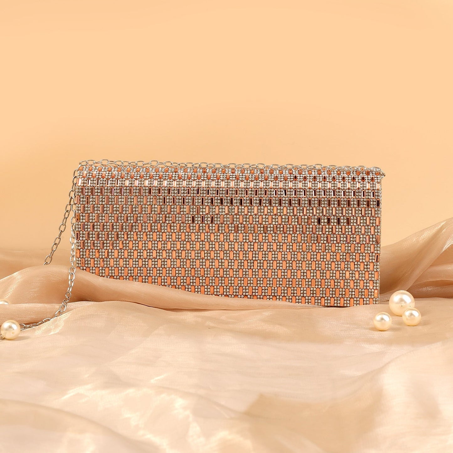Shiny Rhinestone Hand Party Clutch Bag
