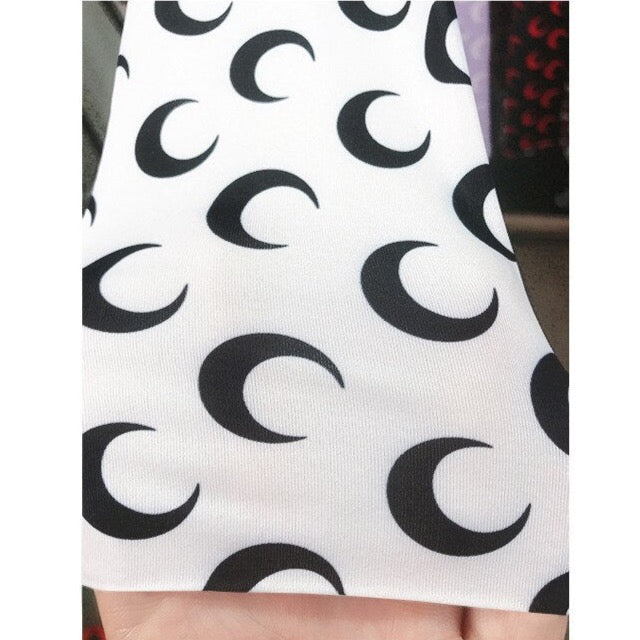 Machella Crescent Moon Prints Tissue Tops