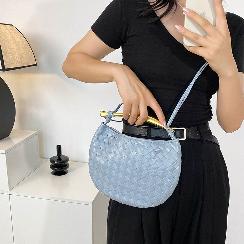 Mairi Woven Golden Bar Mini Tote