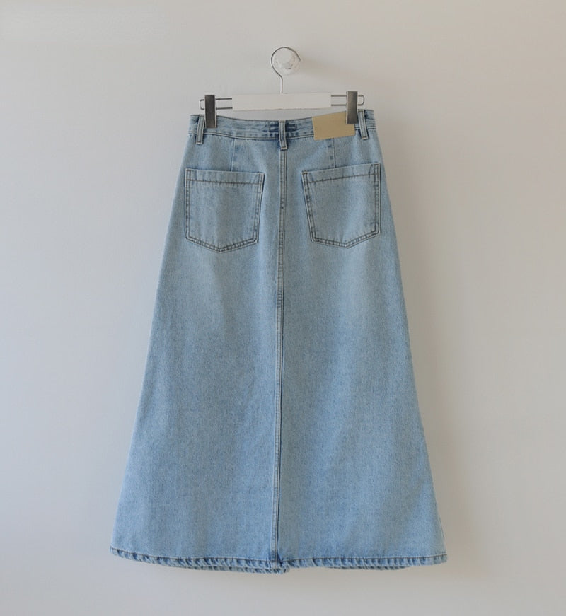 Marah Casual Denim Skirts