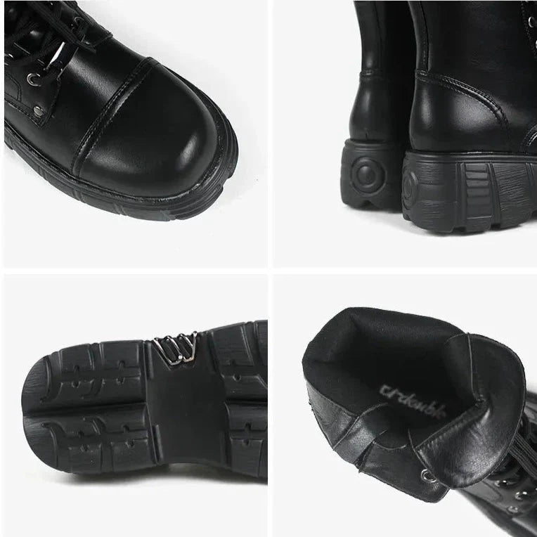 Matija Platform Ankle Combat Boots