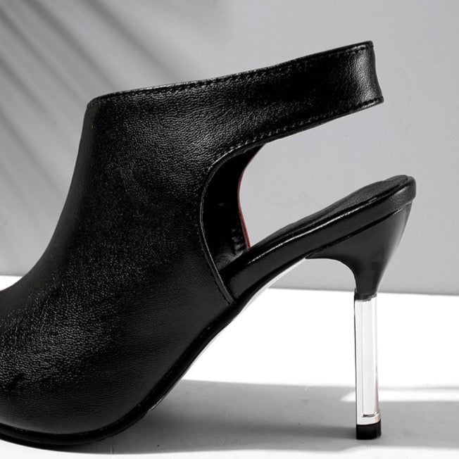 Maxim Color Contrast Bootie Heels - 2 Styles