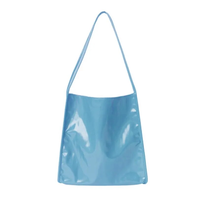Mela Patent Leather Look Shopper Totes