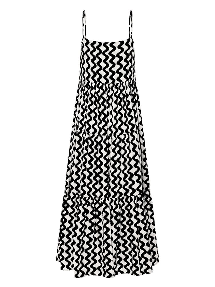 Ric Rac Square Neck Maxi Dress