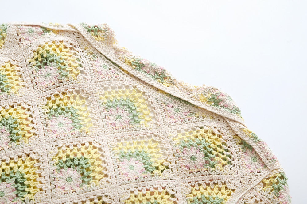 Mira Bohemian Crochet Tunic Mini Dress - 3 Colors