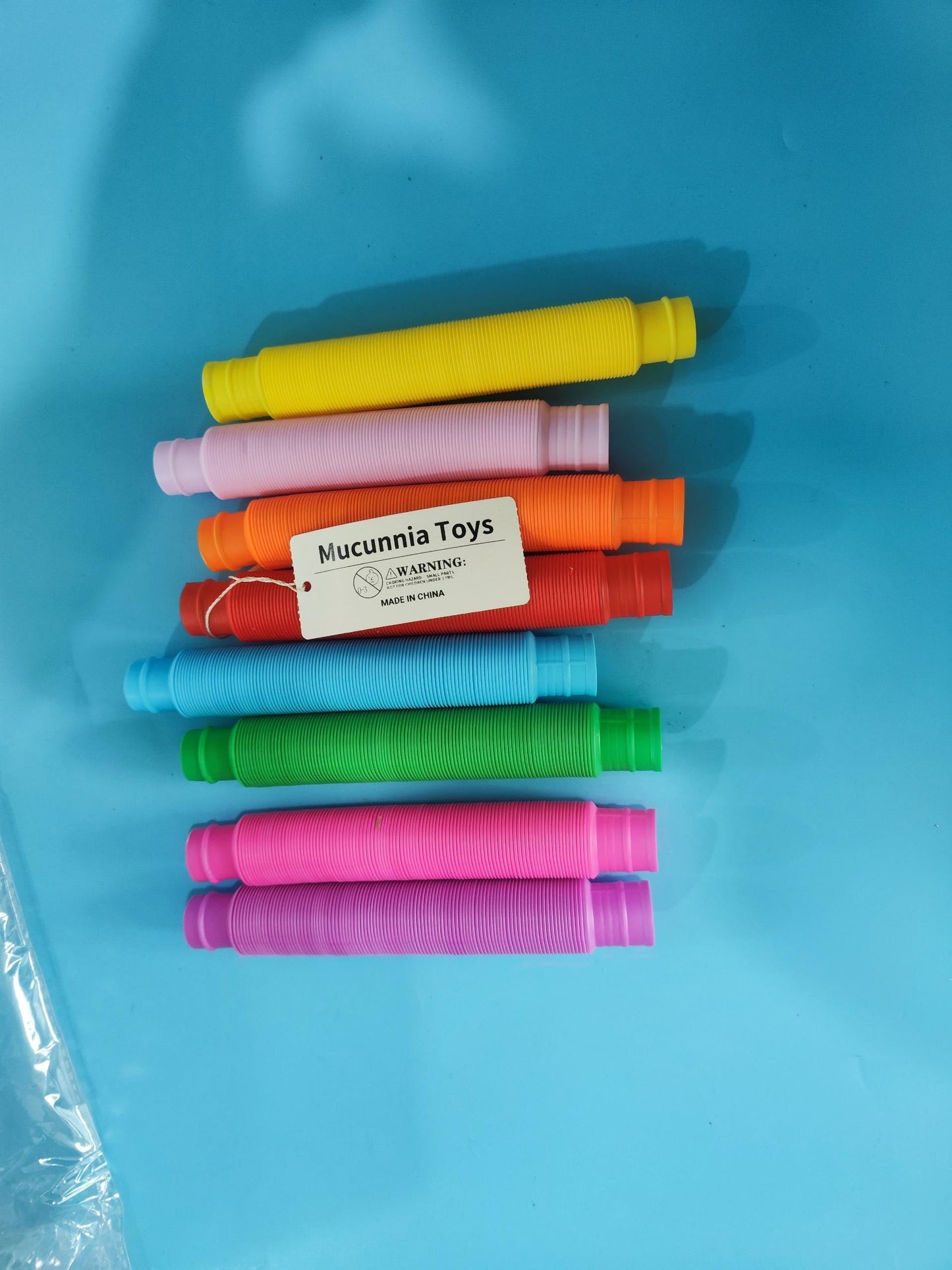 Mucunnia Pop Tubes Fidget Toys Autism Sensory Fidget Tubes Toys Party Favors Valentines Day Gifts for Kids Classroom Goodie Bag Fillers ADHD Anxiety Stress Relief Toys for Kids Adults